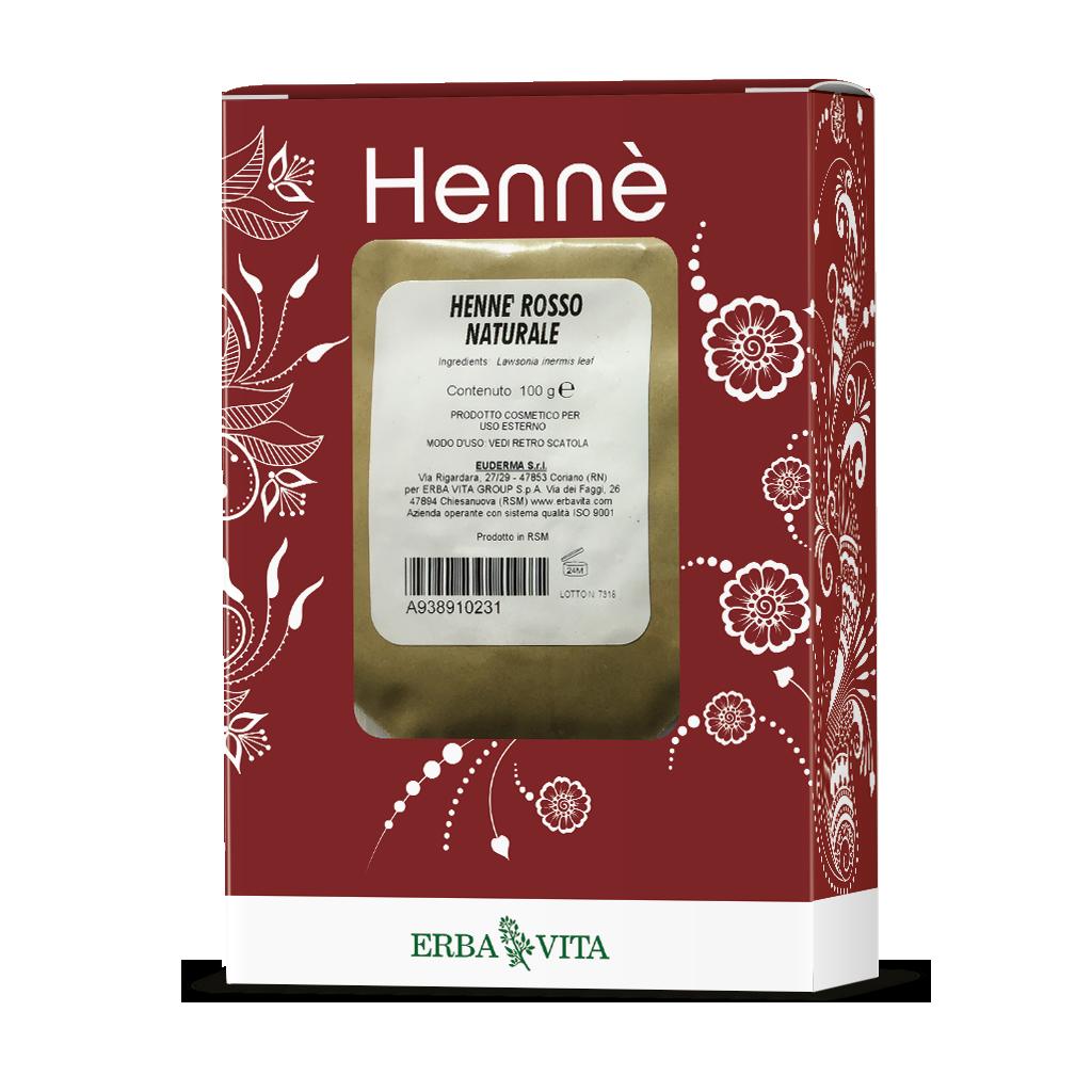 Henne Naturale per Capelli - Colorante Rosso Intenso 100g