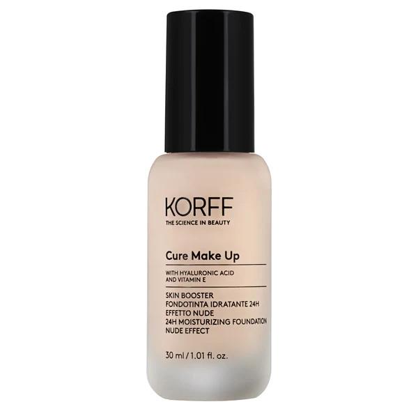 Korff Skin Booster: Fondotinta Idratante 24H, Effetto Nude, 30ml - Colore 02