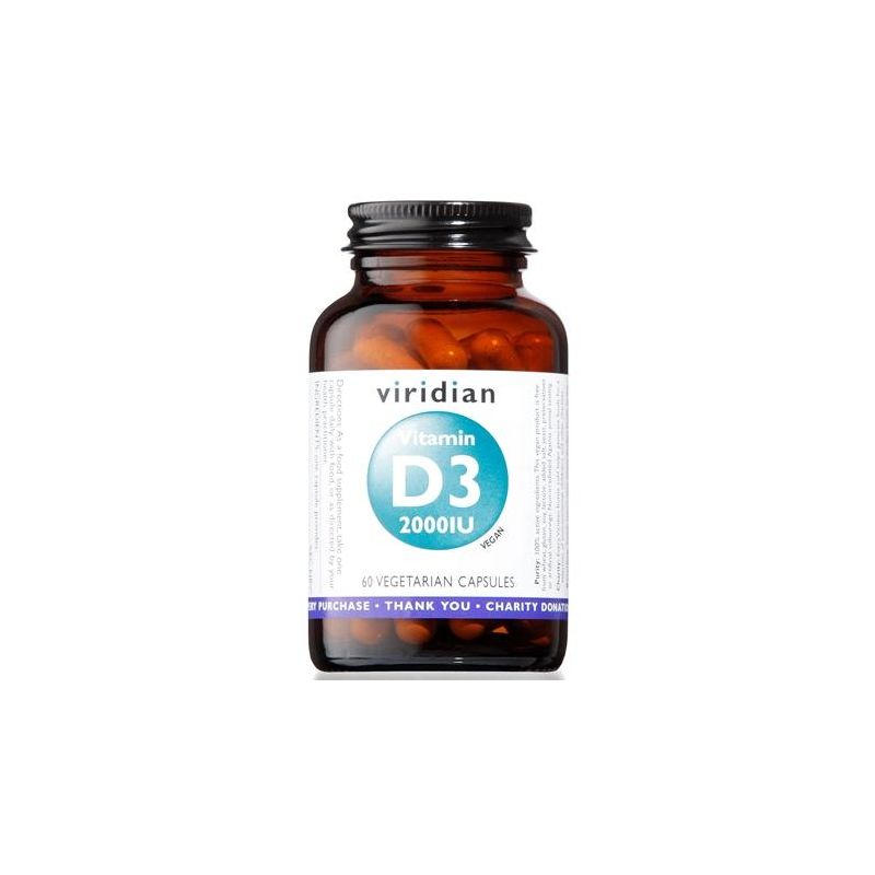 Viridian Vitamin D3 2000IU 60 capsule