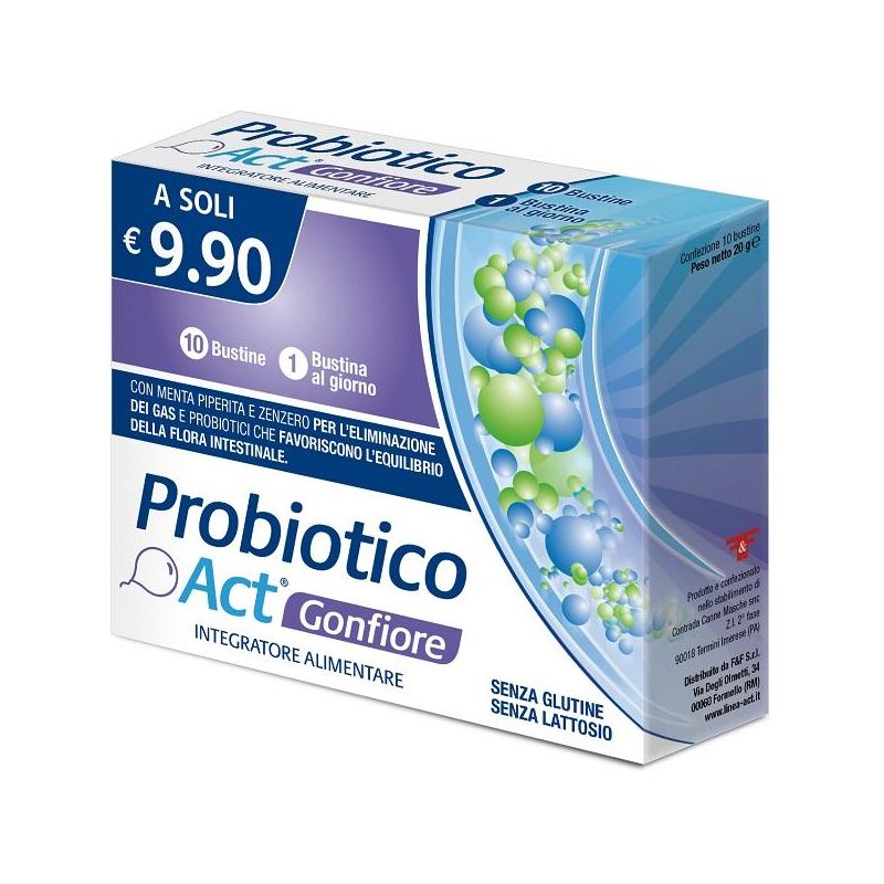 Probiotico Act Gonfiore 10 Bustine