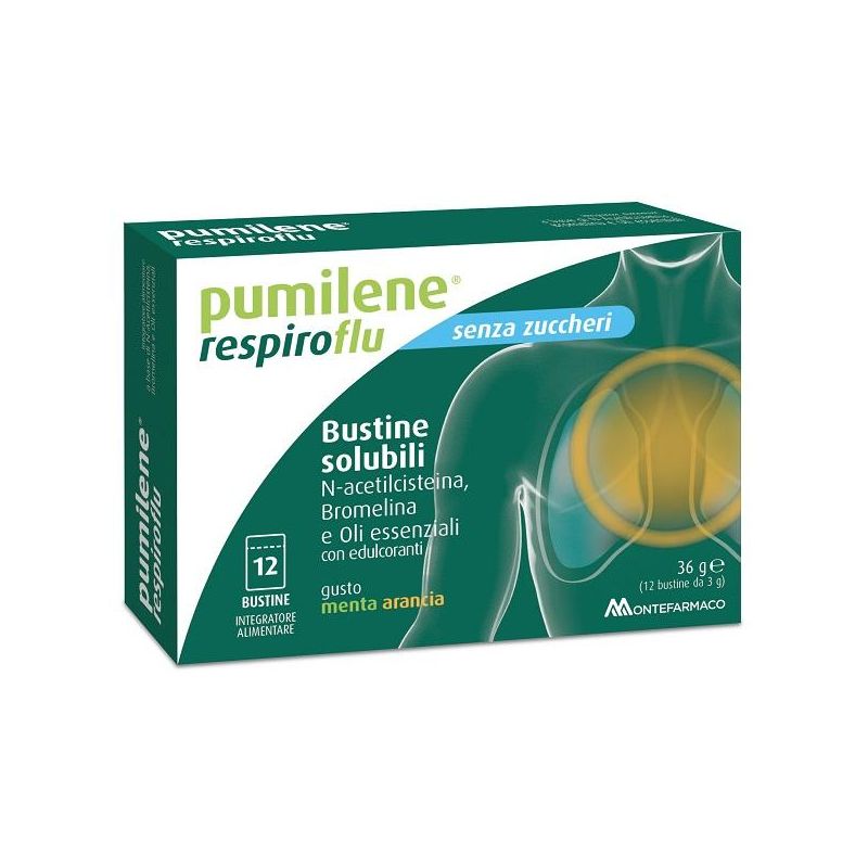 Pumilene Resp Flu S/Z 12 Bustine