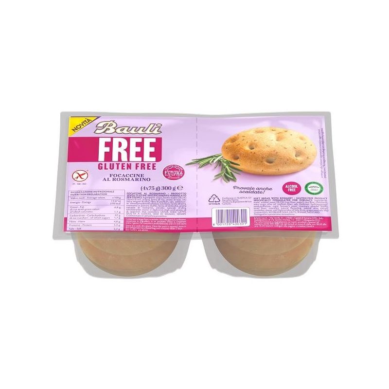 BAULI FREE FOCACCINE ROSMARINO