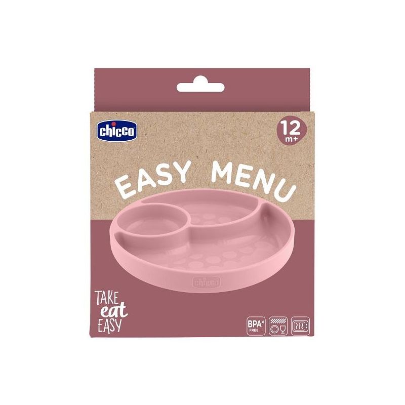 CH PIATTO PORZIONATO ROSA 12M+