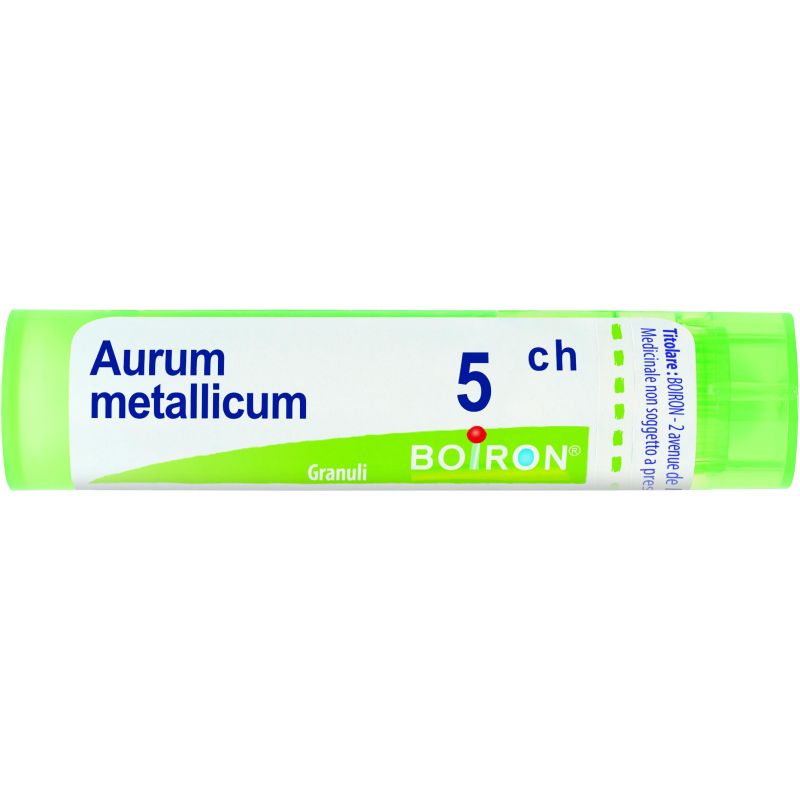 Boiron Aurum Metallicum 5CH - Tubo di Granuli da 4g