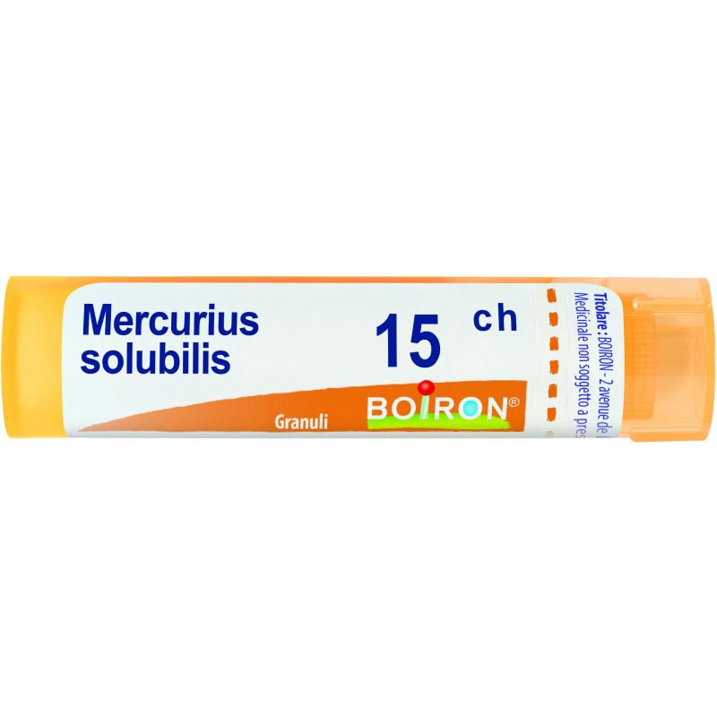 Granuli di Mercurius Solubilis 15Ch Boiron - Tubo da 4g