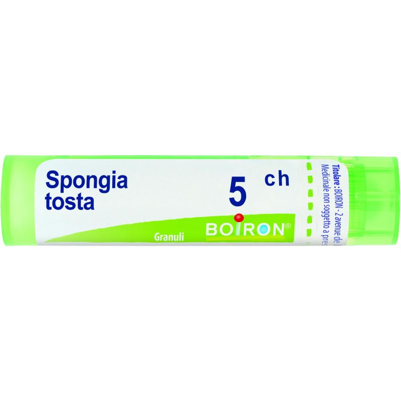 Granuli Boiron Spongia Tosta 05Ch in Tubo da 4g