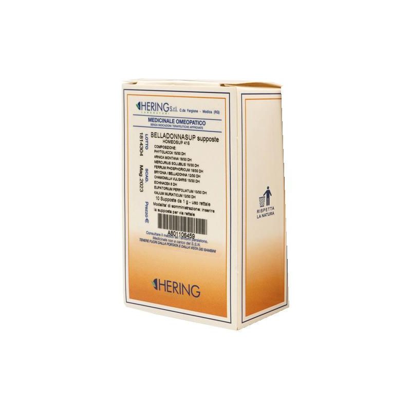 Hering Belladonna Supposte 1g - Confezione da 10 Pezzi