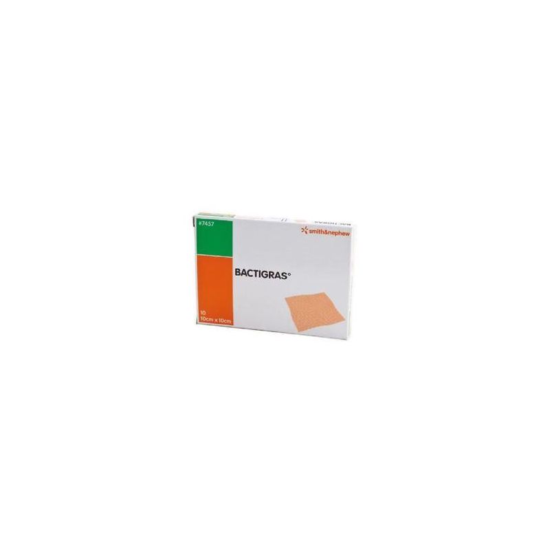 Bactigras Garza Medicale Sterilizzata 10x10cm - Confezione da 10 Pezzi