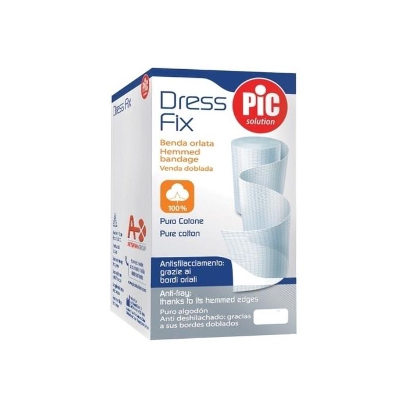 Pic Benda Dress Fix in Garza Idrofila Orlata, 7x500cm