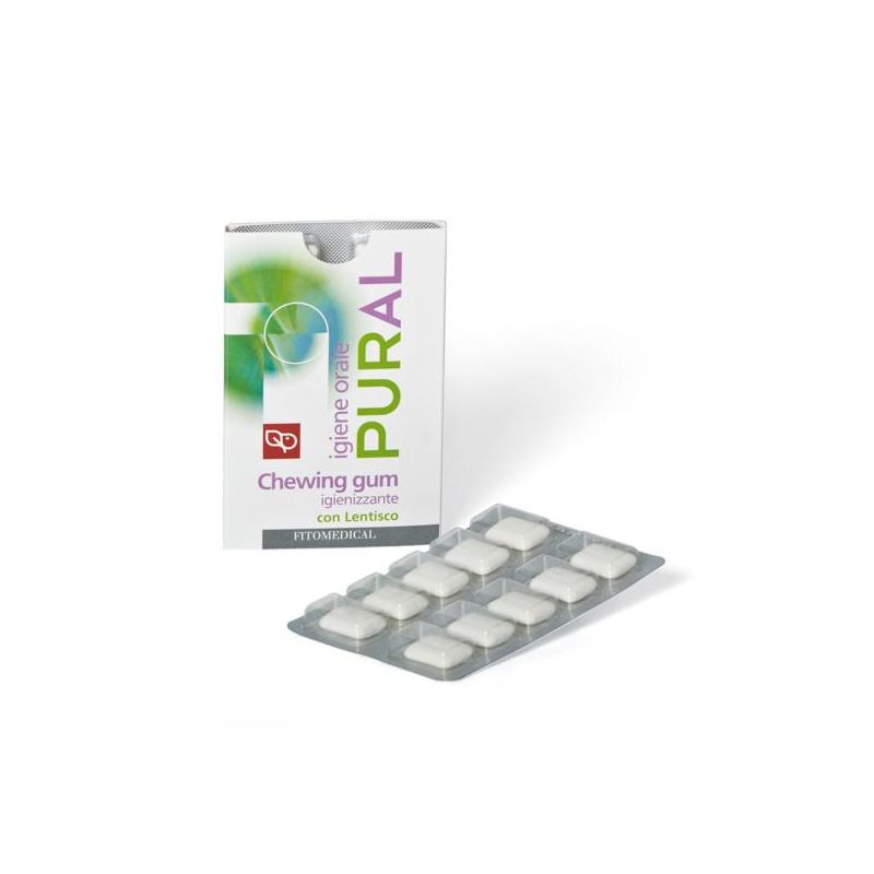 Pural Chewing Gum Senza Zucchero, Confezione da 14g