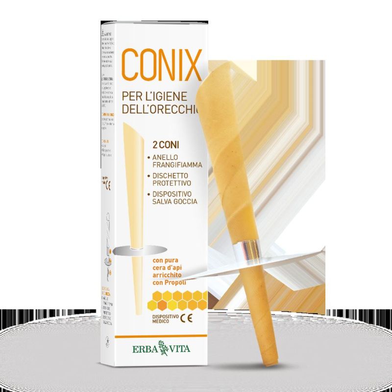 Erba Vita Conix - Coni di Cera, Pack di 2 Pezzi