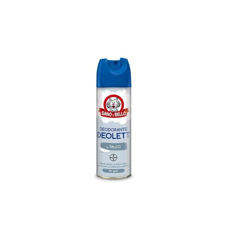 Deolett Talco Sano e Bello per Gatti, 200 ml