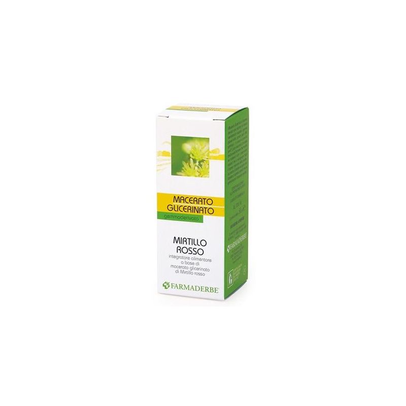 Farmaderbe Mirtillo - Estratto Naturale di Mirtilli Rossi, 50ml