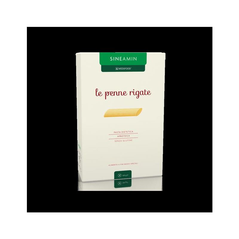 Penne Rigate Sineamin Aproteiche e Senza Glutine, 500g