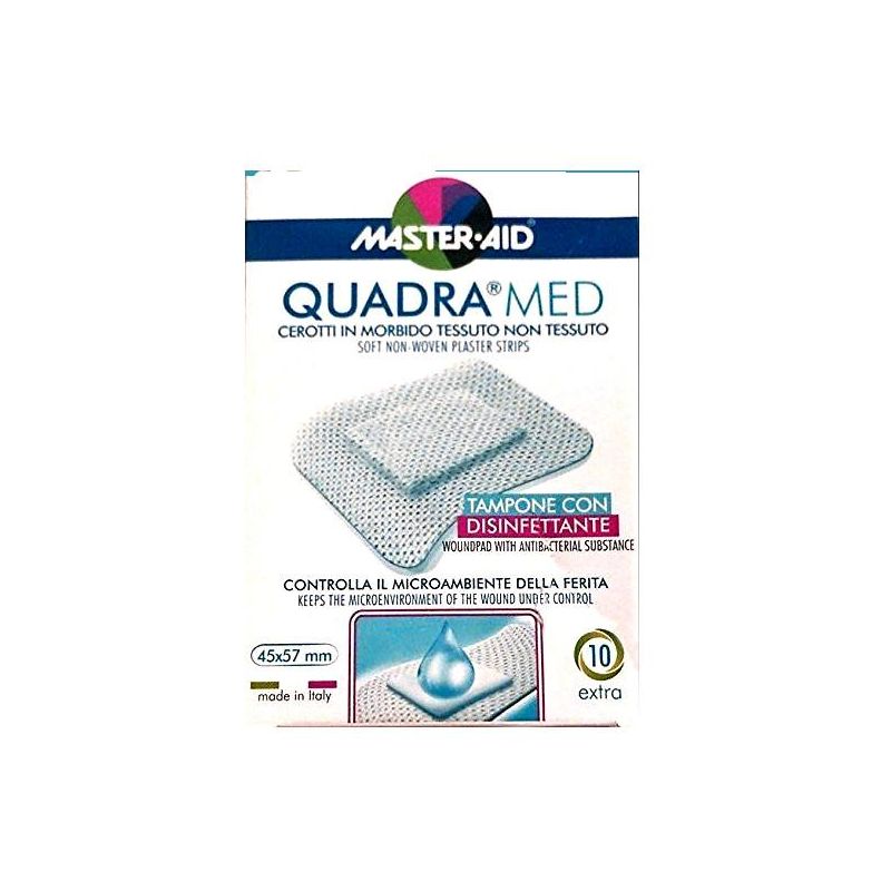 Quadramed Cerotti Extra Resistenti, 45x57mm, Confezione da 10 Pezzi