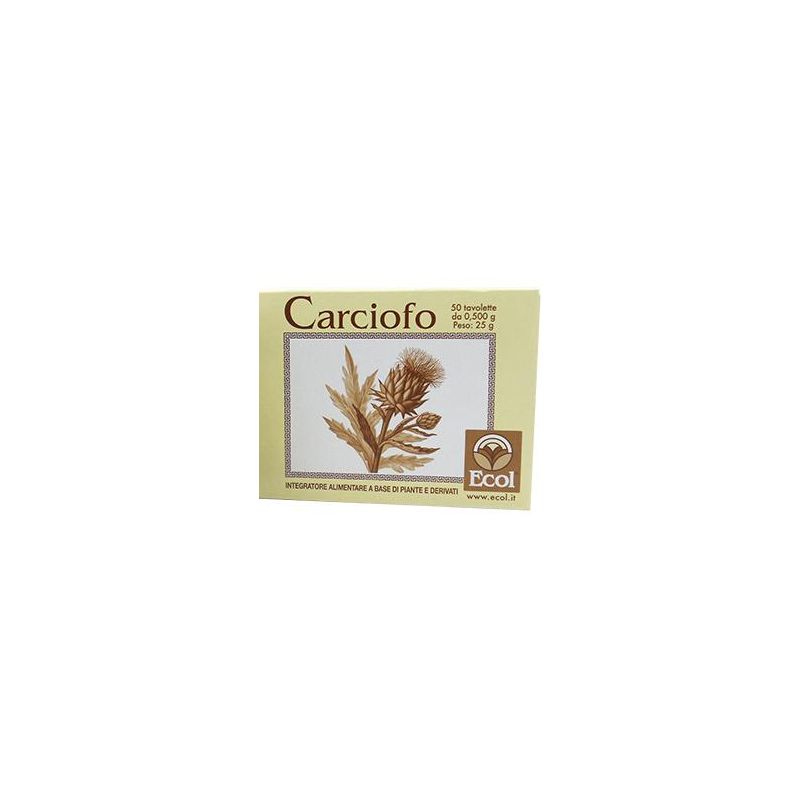 Ecol Carciofo - Integratore Naturale con 50 Tavolette da 0,5g