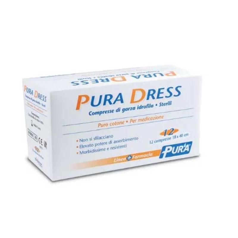 Puro Dress Garza Idrofila 18x40cm - Confezione da 12 Pezzi