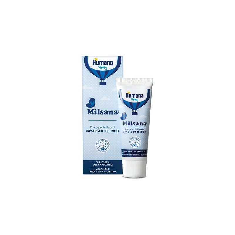 Humana Baby Milsana - Pasta all'Ossido di Zinco per Bambini, 50ml