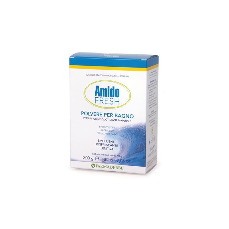 Amido Fresh - Polvere da Bagno Rinfrescante - 5 Bustine