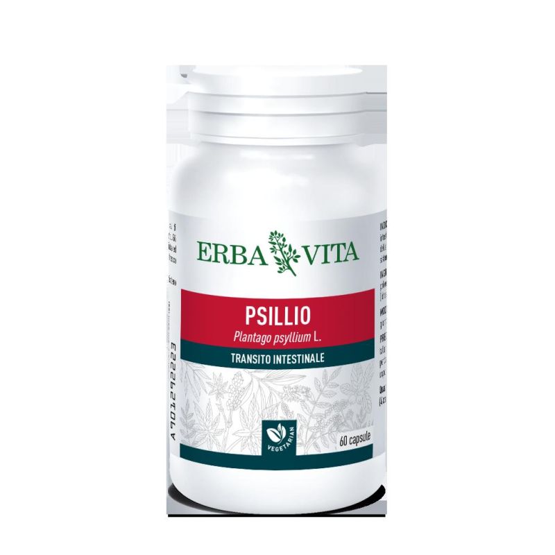 Erba Vita Psillio - Integratore Naturale per Digestione, 60 Capsule