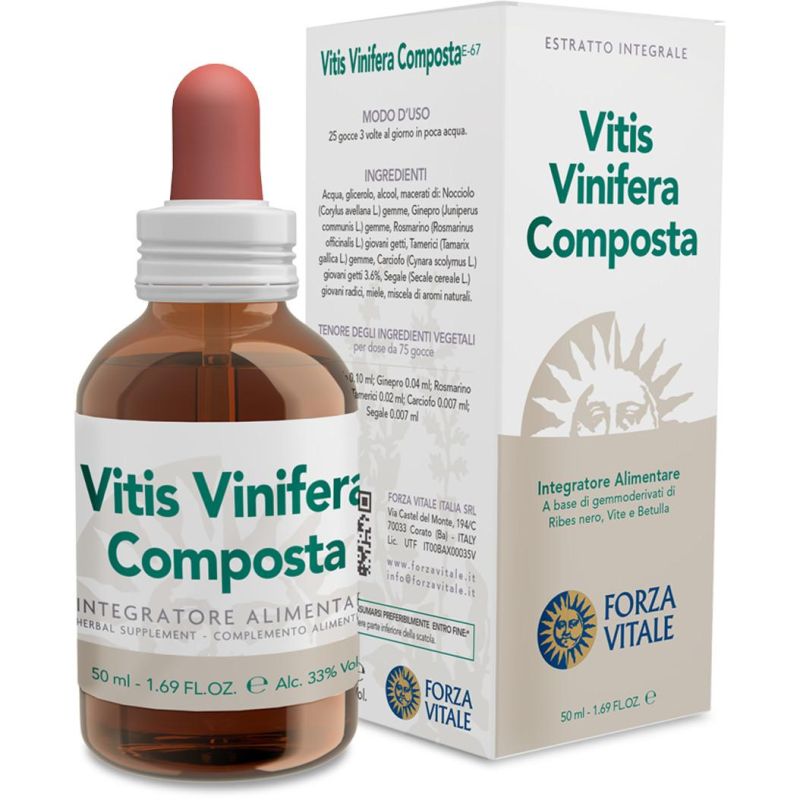 Ecosol Vitis Vinifera - Composto di Gocce di Uva, 50ml