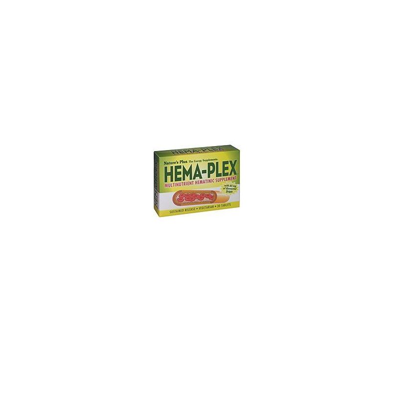 Hema Plex Ferro Organico - Integratore Alimentare, 30 Tavolette