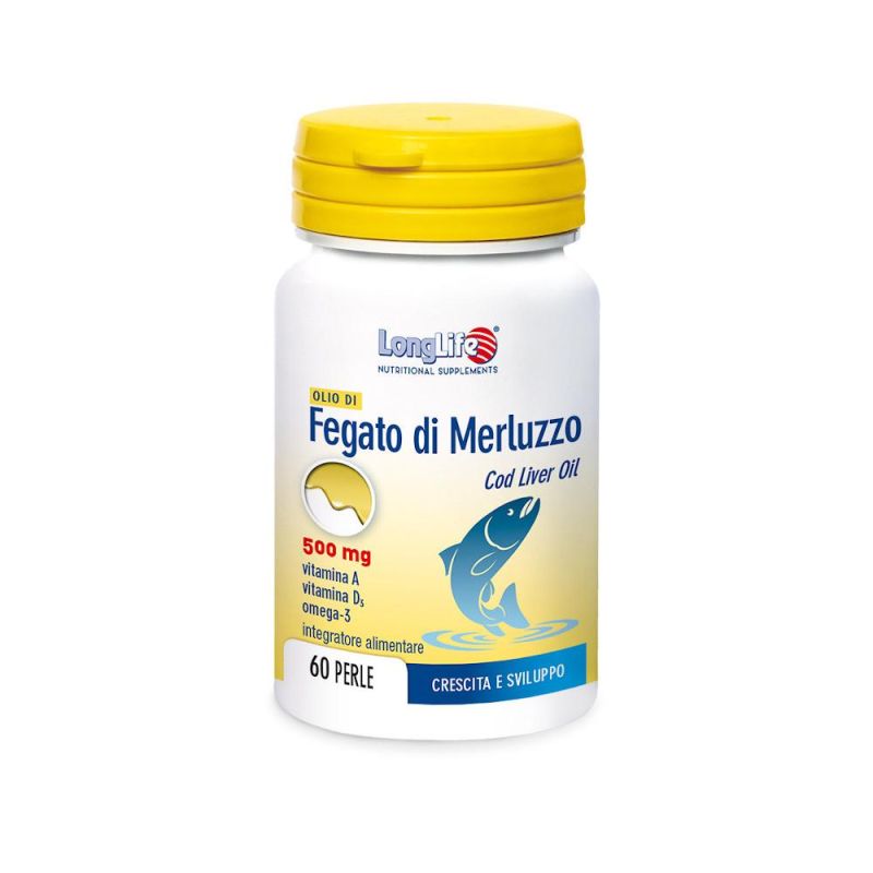 LongLife Olio di Fegato di Merluzzo 500mg - 60 Perle