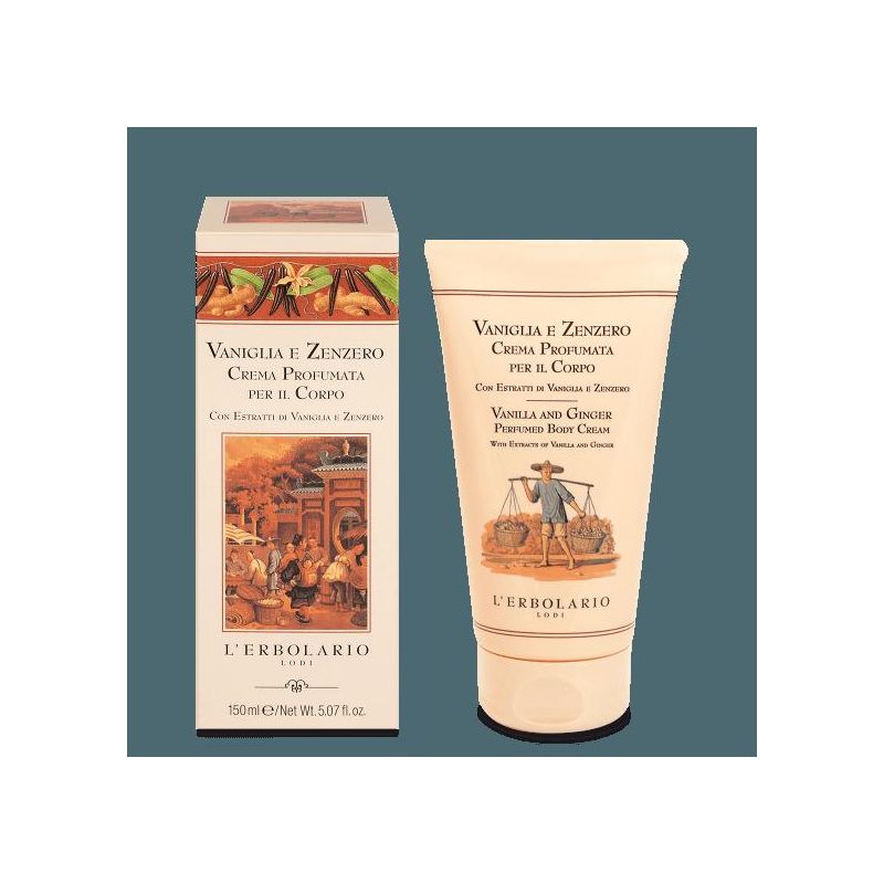 L'Erbolario Crema Corpo Profumata alla Vaniglia e Zenzero 150ml