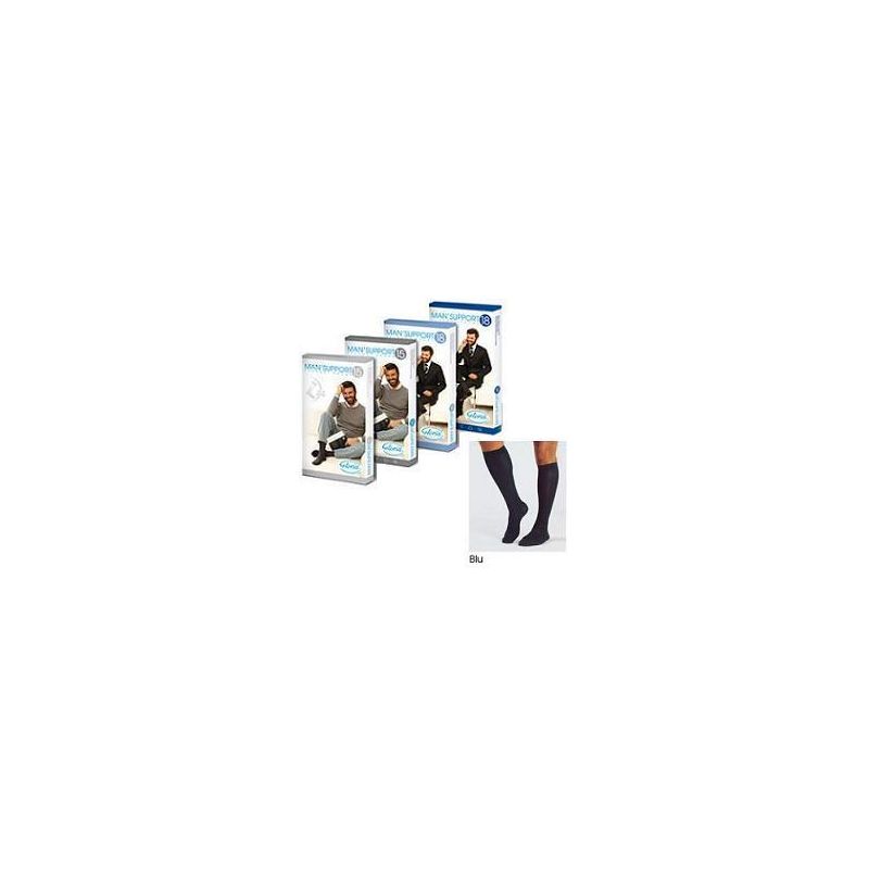 Gambaletto Blu in Cotone Taglia 2 per Uomo - Support 18