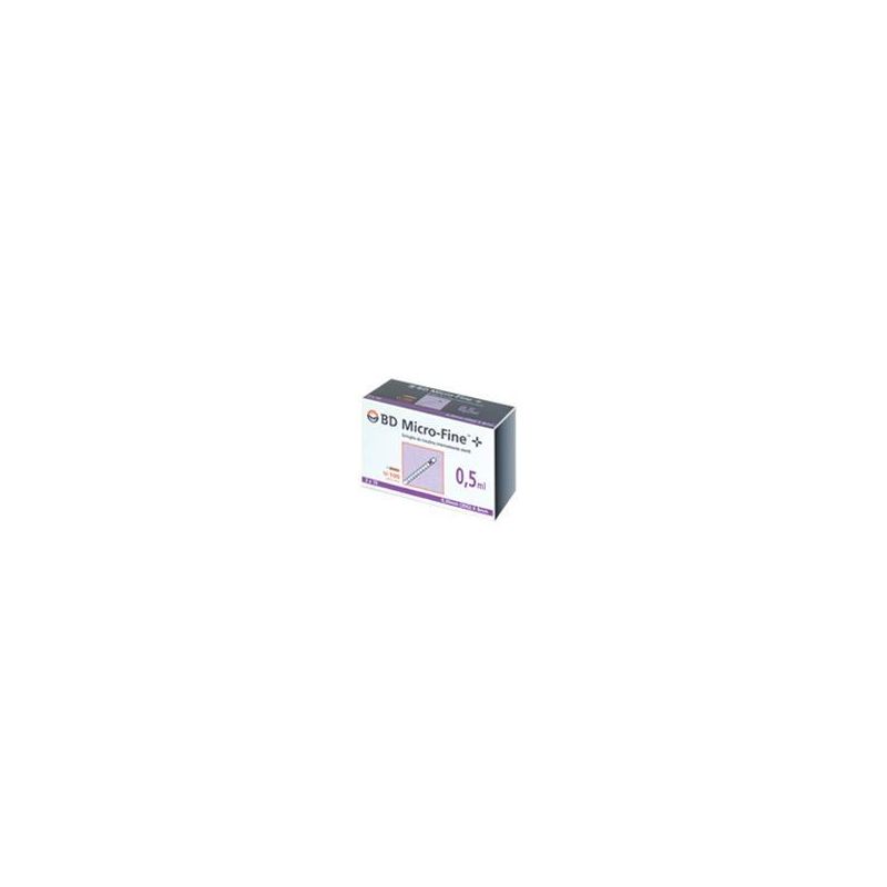 Siringa BD per Insulina da 0,5ml con Ago G30 x 8mm - Confezione da 30 Pezzi