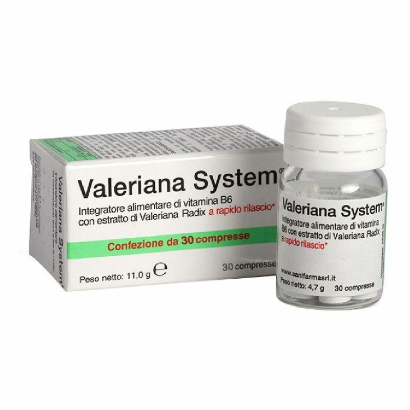 Sistema Valeriana: Integratore Naturale per il Relax, 30 Compresse