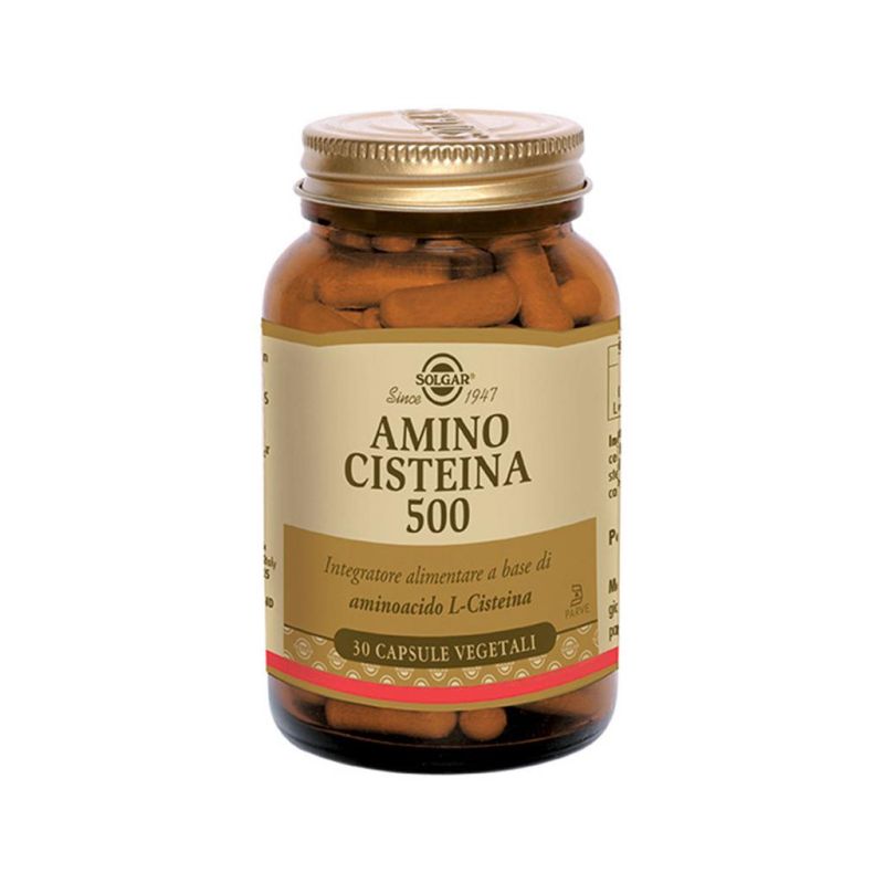 Solgar Amino Cysteine 500 - Confezione da 30 Capsule