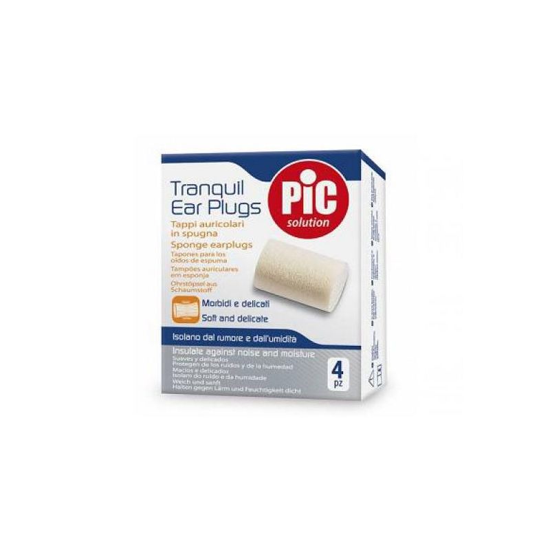 Tappi Auricolari in Spugna Pic Tranquil, Confezione da 4 Pezzi