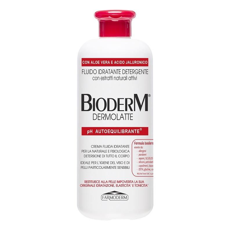 Bioderm Dermolatte - Crema Fluida Detergente Seborestitutiva 500ml