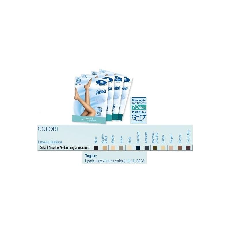 Collant Microrete 70 Denari Sauber Linea Classica, Taglia 3 - Colore Chiaro