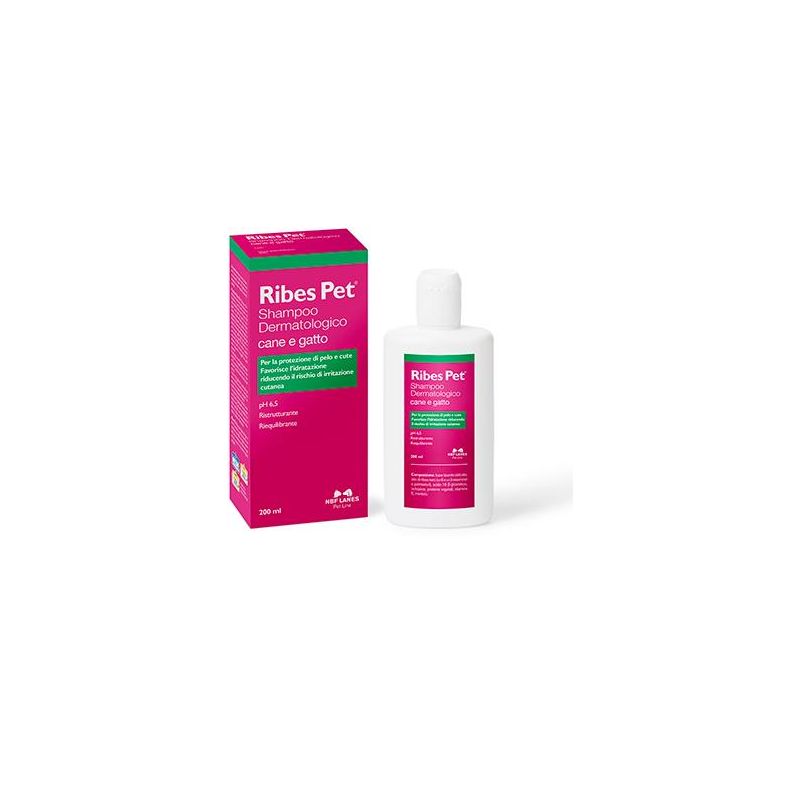 Dermatologico Shampoo per Cani e Gatti Ribes Pet - 200ml
