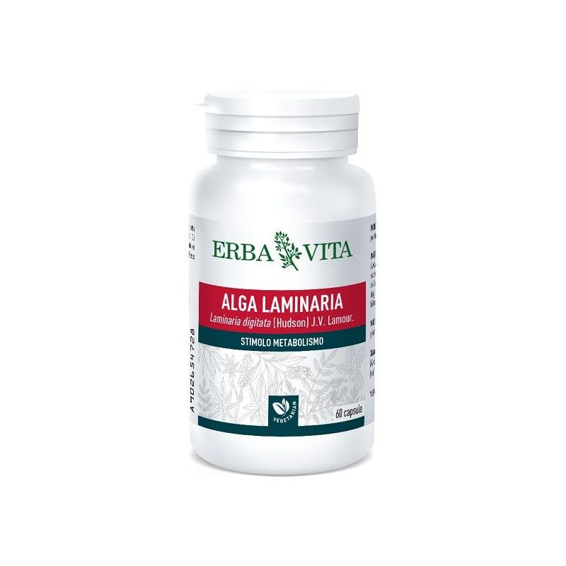 Erba Vita - Capsule di Alga Laminaria, Confezione da 60