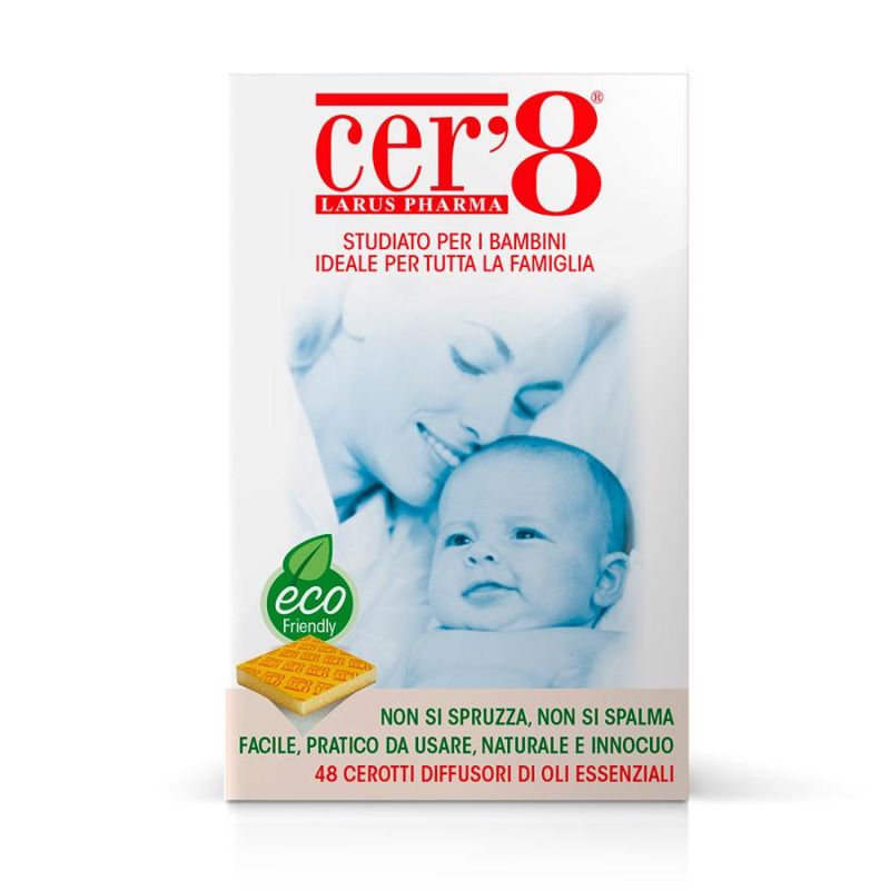 Cer'8 Family Pack di 48 Cerotti Diffusori con Oli Essenziali Naturali