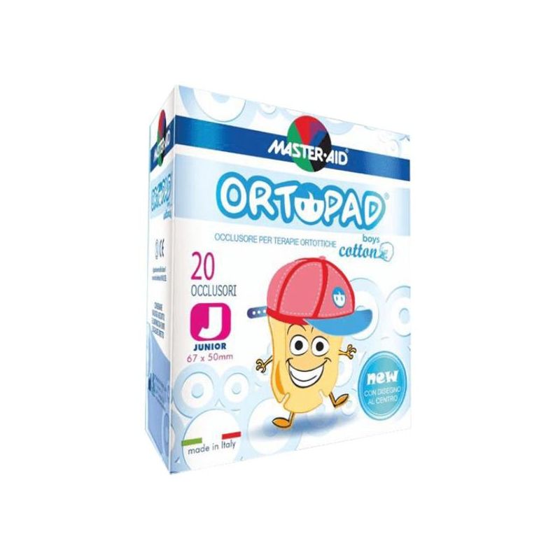 Ortopad Junior Cotton Eye Patches for Boys - Pack of 20