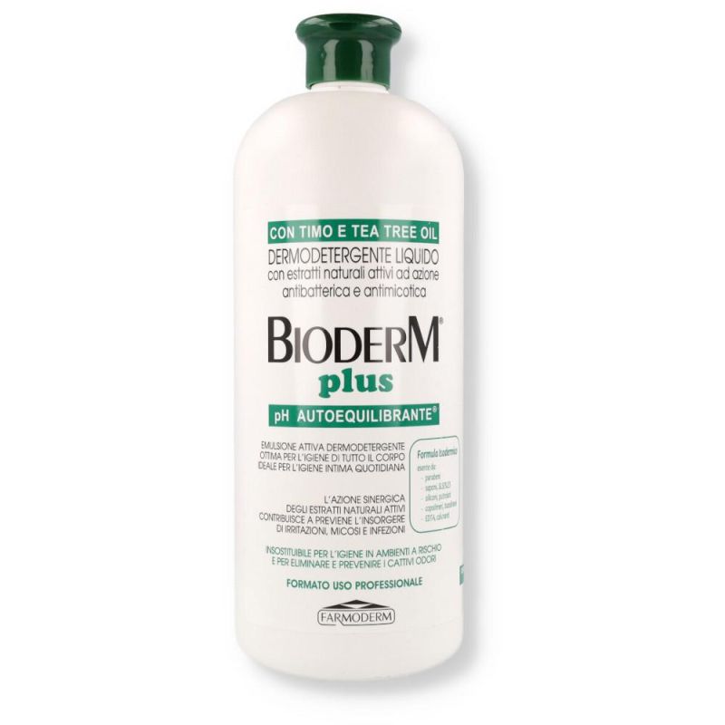 Bioderm Plus Liquido Detergente Antibatterico per la Pelle - 1000ml