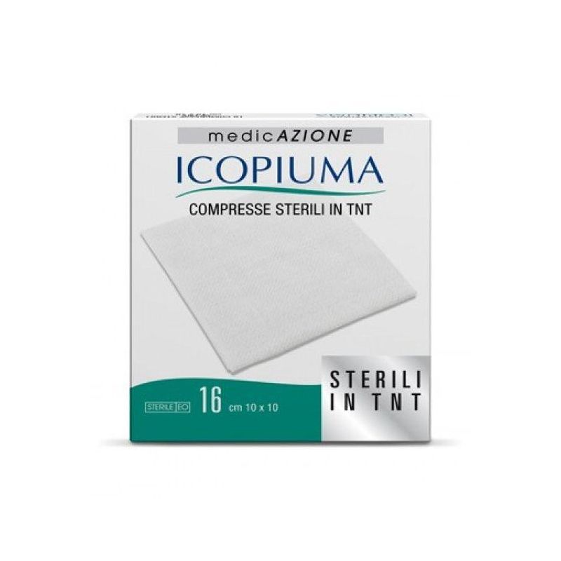 Sterile Icopiuma Compressa Garza 10x10cm - Confezione da 16 Pezzi