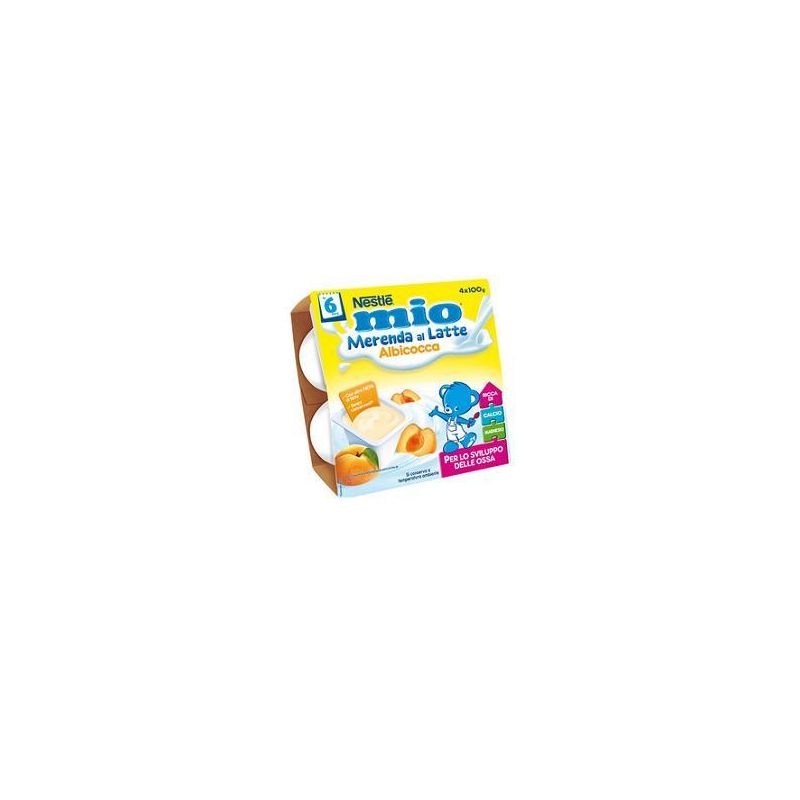 Mio Merenda con Gusto di Albicocca - Confezione da 4x100g