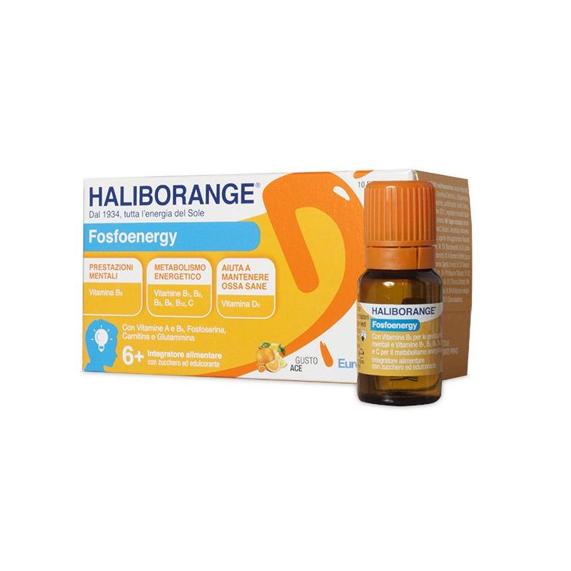 Haliborange Fosfoenergy - Confezione da 10 Flasche Energizzanti