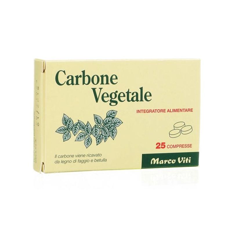Carbone Vegetale Puro - 25 Compresse Digestive
