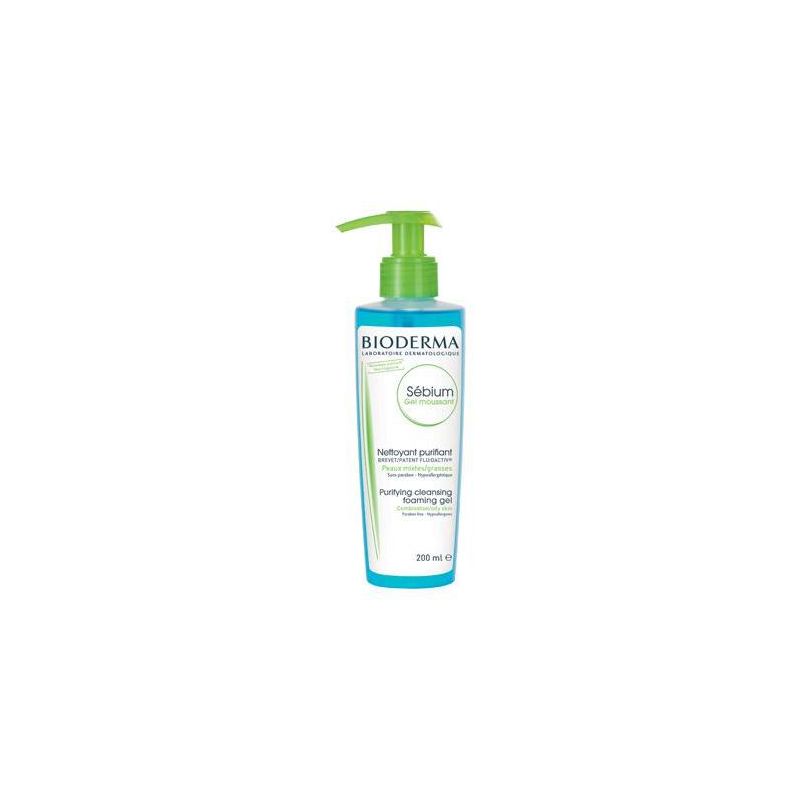 Bioderma Sebium 200ml - Gel Detergente Moussant per la Pelle