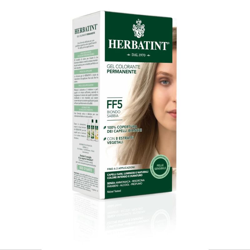 Herbatint Flash Tinta per Capelli Color Biondo Sabbia, 135ml