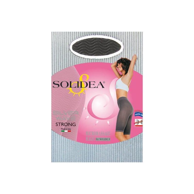 Calza Solidea Silver Wave Strong in Nero, Taglia S