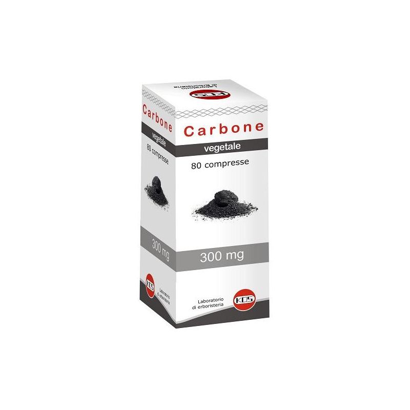 Carbone Vegetale Puro - 80 Compresse Digestive Naturale