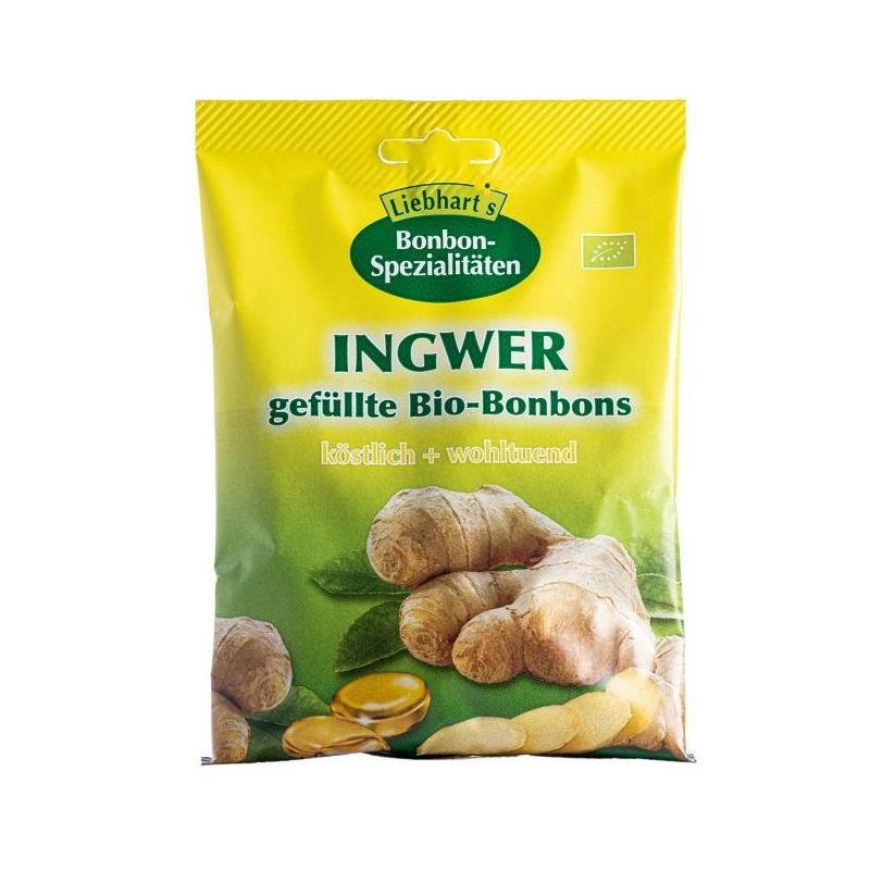 Bonbons di Zenzero Biologico, 18 Pezzi, 100g