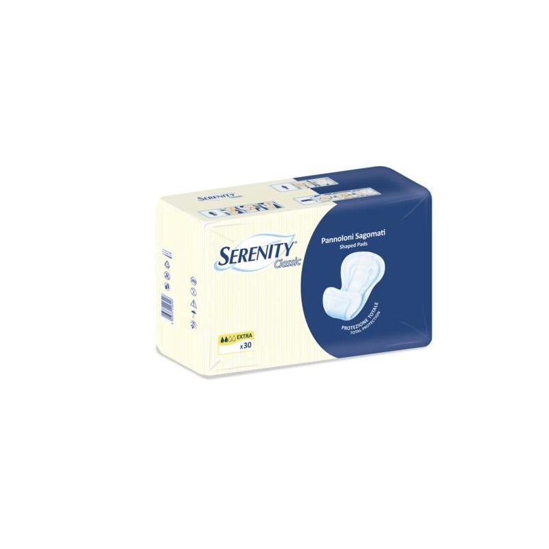 Serenity Classic Sagomato - Pannolini Extra Absorbenti 30 Pezzi